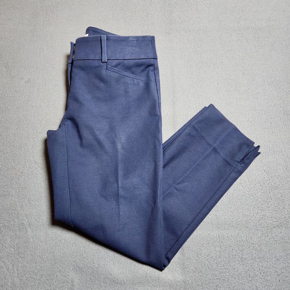 LOFT Dress Pants Women 00P Navy Low Rise Marisa The Riviera